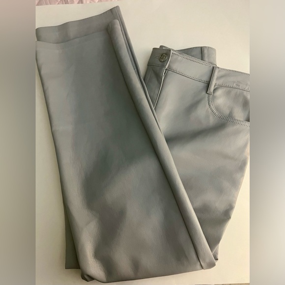 Wilfred Pants - Wilfred By;  Aritzia Light Gray Faux Soft LeatherWomen’s Pants, Size 2